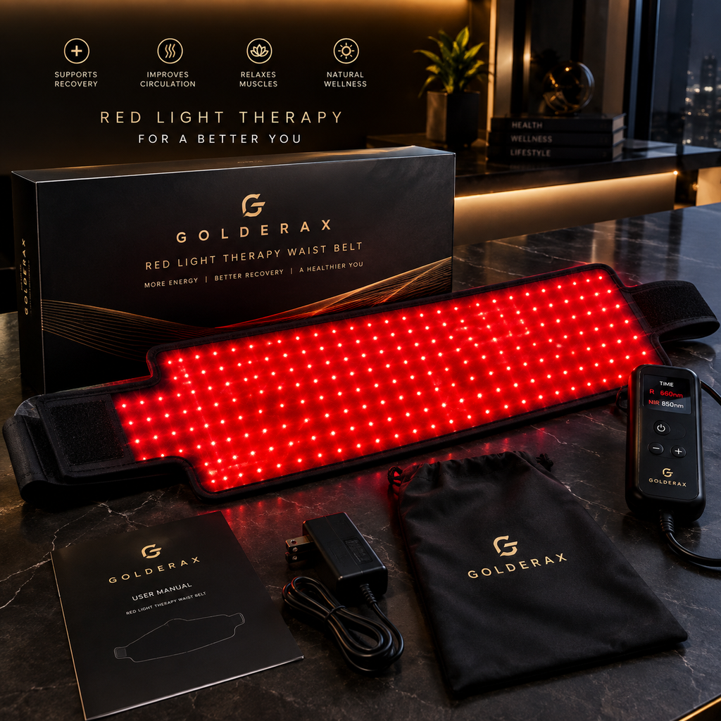 GoldEraX™ Advanced Red Light & Infrared Heat Therapy Belt